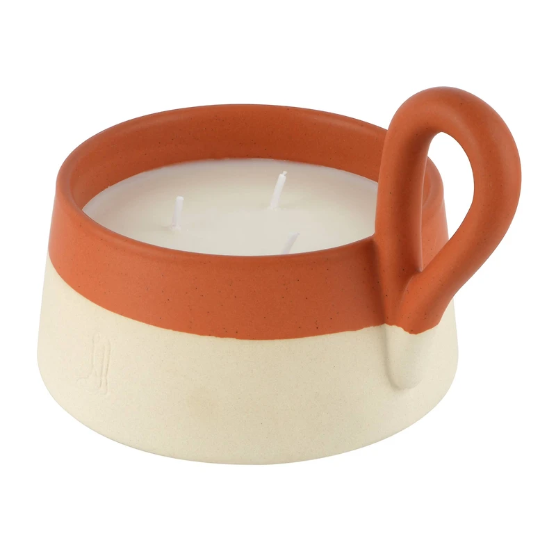 10oz. 3-Wick Scented Ceramic Candle with Handle by Ashland