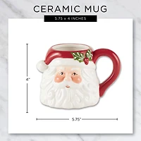 DII® 14oz. Santa Ceramic Mugs, 2ct.