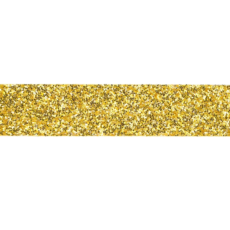 3/8" x 12ft. Gold Glitter Ribbon by Celebrate It® Christmas