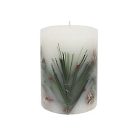 White Twig Santal Embers Scented Pillar Candle by Ashland