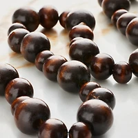 12 Pack: Brown Wood Round Beads by Bead Landing™