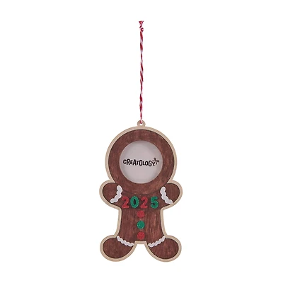 Gingerbread Man 2025 Color-In Frame Ornament Kit by Creatology™