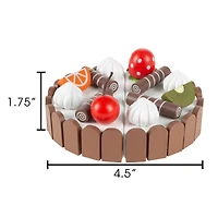 Toy Time Wooden & Magnetic Pretend Play Cake Set