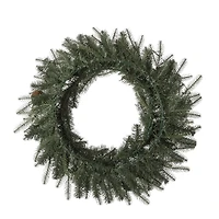 Glitzhome® 24" LED Greenery & Pinecone Christmas Wreath