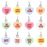 Conversation Hearts Charm Mix by Bead Landing™