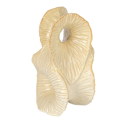 Hello Honey® 10.25" Matte White Blossom Essence Stoneware Sculpture