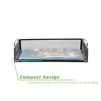 Mind Reader Stackable Metal Mesh Tray & Desk Document Organizer Set