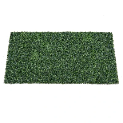 Green Artificial Boxwood Mat