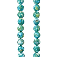 12 Pack: Reconstituted Stone Round Beads