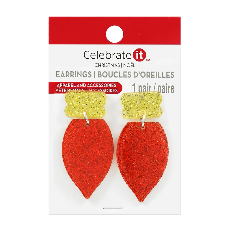 Red Bulb Earrings by Celebrate It™