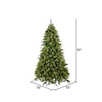 7.5ft. Pre-Lit Cashmere Pine Artificial Christmas Tree, Warm White Dura-Lit® LED Lights