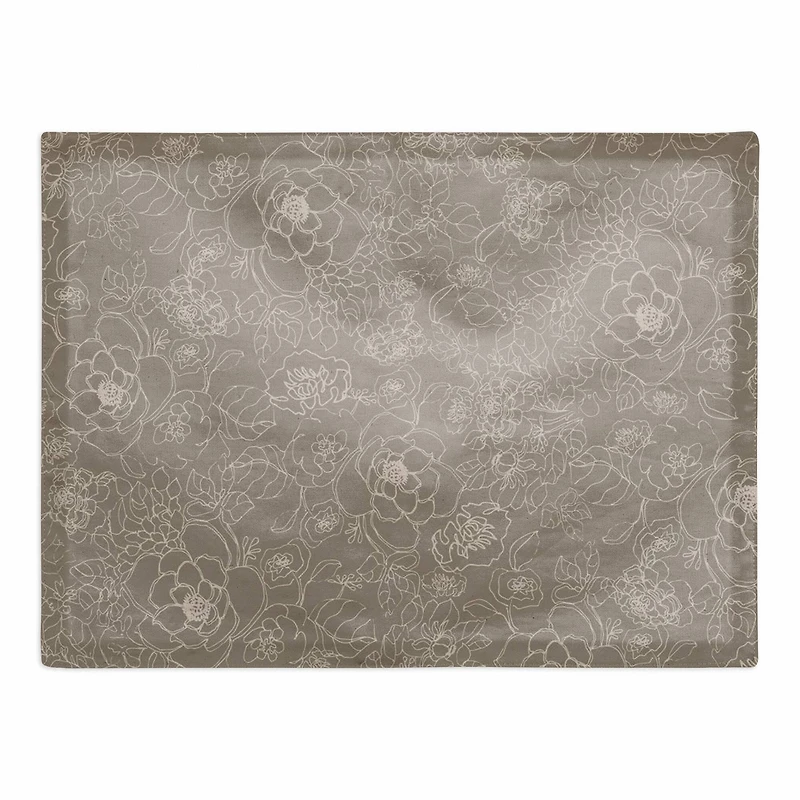Line Floral Cotton Twill Placemat