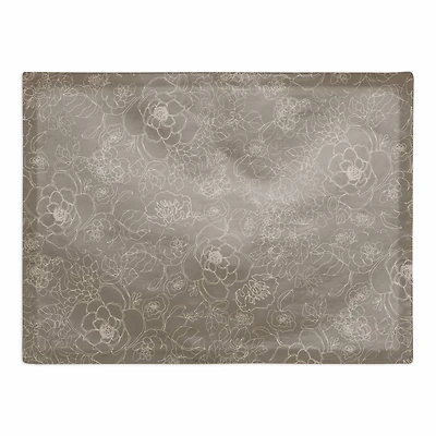 Line Floral Cotton Twill Placemat