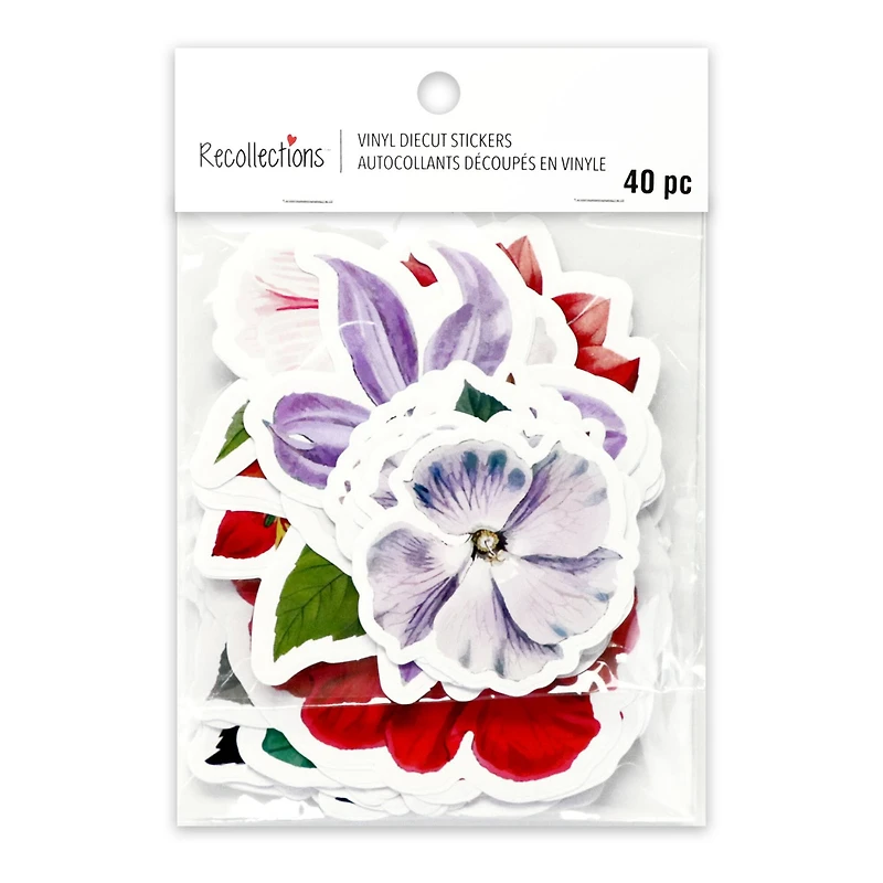 Vinyl Diecut Flower Sticker Set by Recollections™