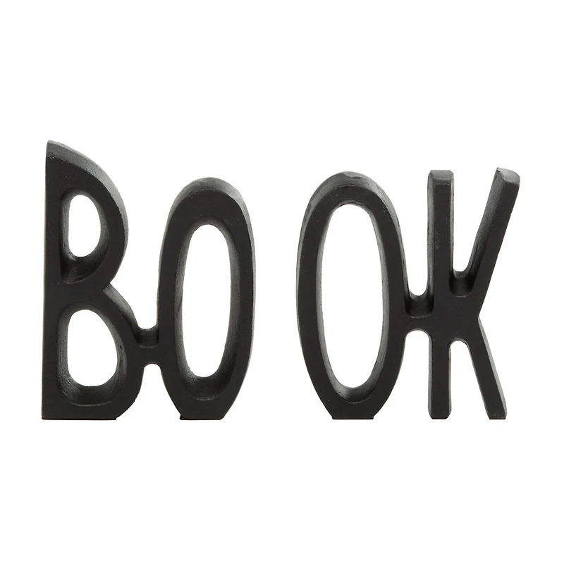 7" Black Book Aluminum Industrial Bookends