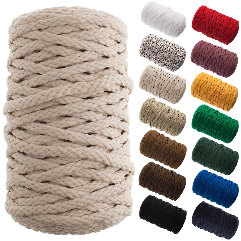 John Bead 6mm Braided Macramé Cord