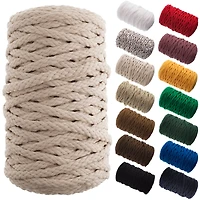 John Bead 6mm Braided Macramé Cord