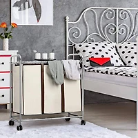 NEX™ 30" Chrome Removable 3-Bag Laundry Sorter