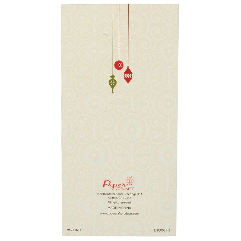 JAM Paper Holiday Wishes Tree Christmas Money Cards & Envelopes Set