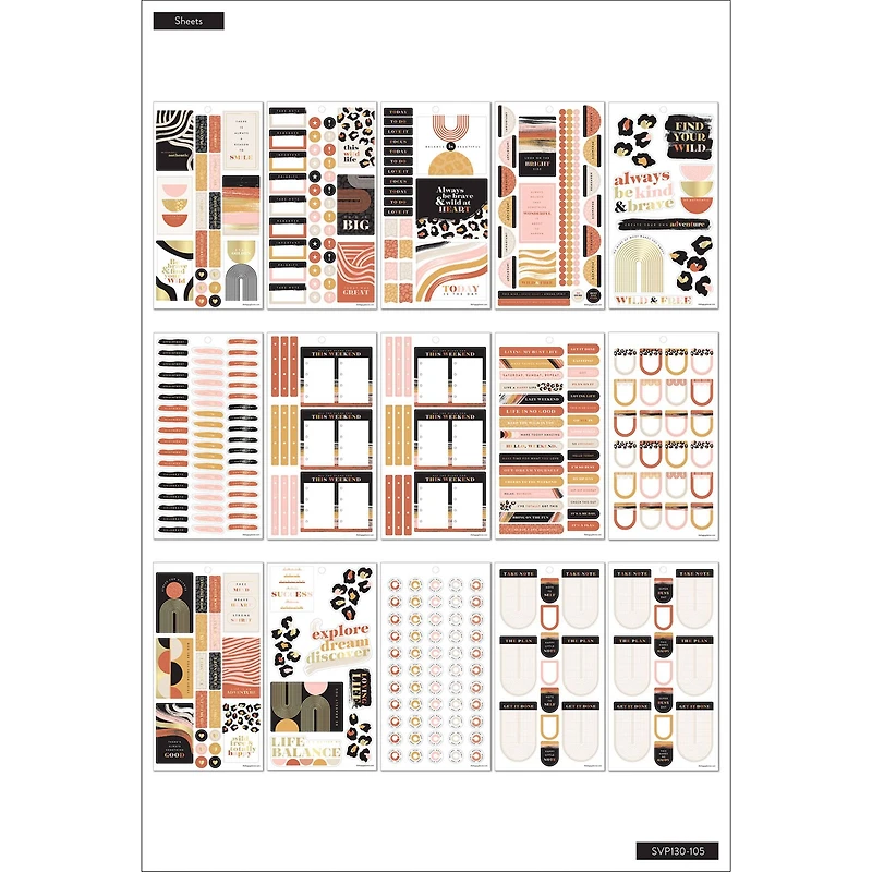 The Happy Planner® Modern Wild Sticker Book