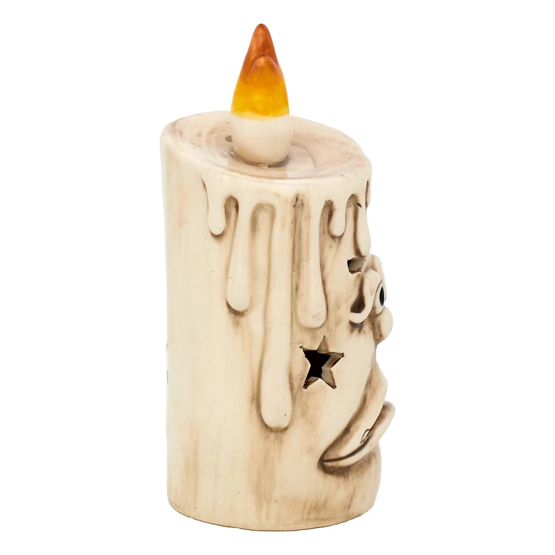 7" Ghostface White Candle with LED Lights