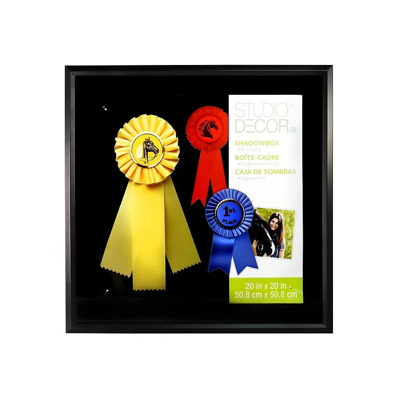 4 Pack: Black 20" x 20" Shadow Box by Studio Décor®
