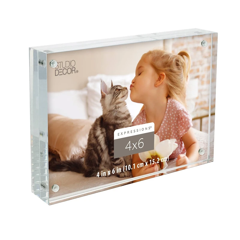 Expressions™ Clear Acrylic Block Frame by Studio Décor