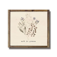 Act in Grace Framed Wood Plaque