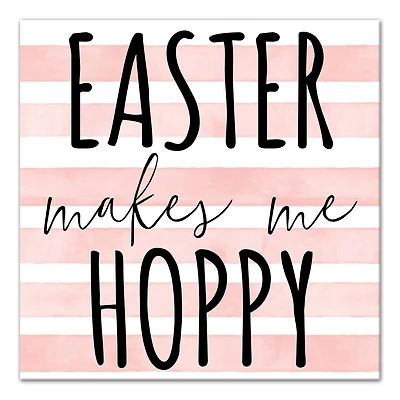 Easter Makes Me Hoppy Canvas Art