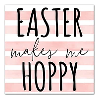 Easter Makes Me Hoppy Canvas Art
