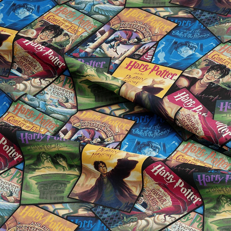 Harry Potter™ Book Cover Stack Cotton Fabric