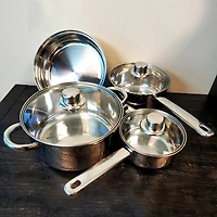 Gibson Home® Landon 7-Piece Stainless Steel Cookware Set