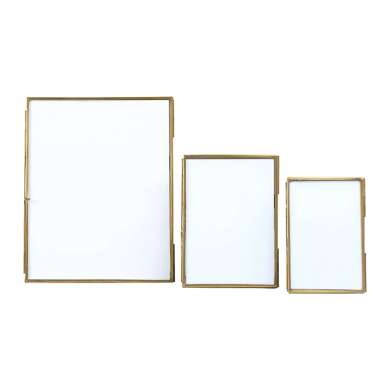 Hello Honey® 3 Pack Gold Brass Framed Photo Frame