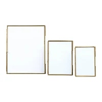 Hello Honey® 3 Pack Gold Brass Framed Photo Frame