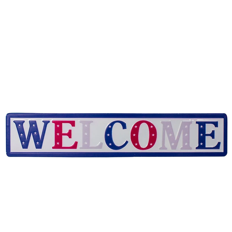18" Metal Patriotic WELCOME Sign Wall Décor
