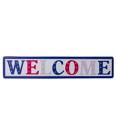 18" Metal Patriotic WELCOME Sign Wall Décor