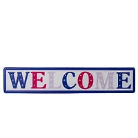 18" Metal Patriotic WELCOME Sign Wall Décor