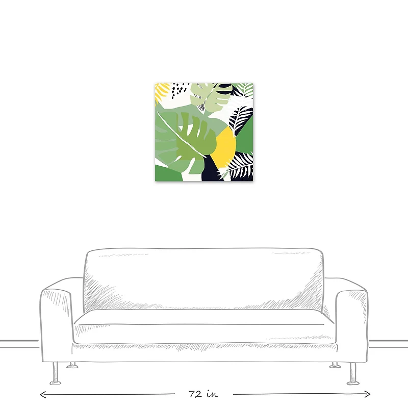 Designs Direct Modern Abstract Palm Canvas Wall Art
