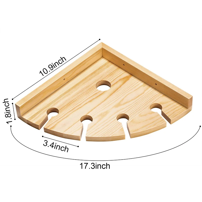 Wood Wall Mounted Wine Rack Holder