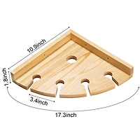 Wood Wall Mounted Wine Rack Holder
