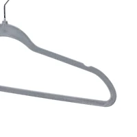 Honey Can Do Gray Slim-Profile Non-Slip Velvet Hangers, 25ct.