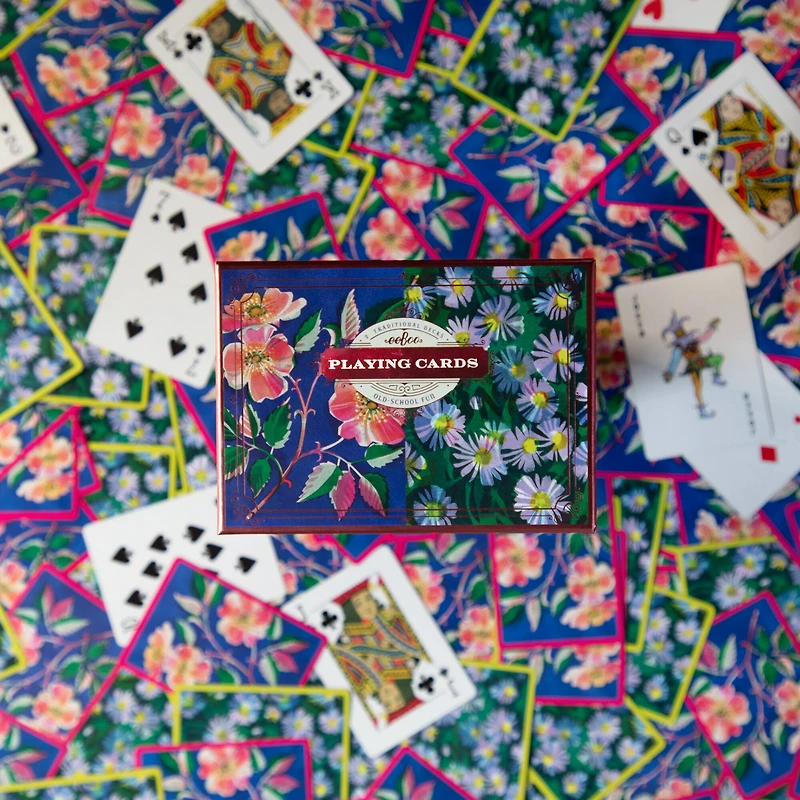 eeBoo Piece & Love Roses & Asters Playing Card Decks