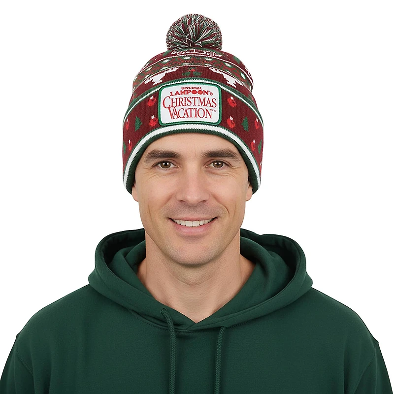 National Lampoon's Christmas Vacation™ Red & Green Pom Pom Beanie