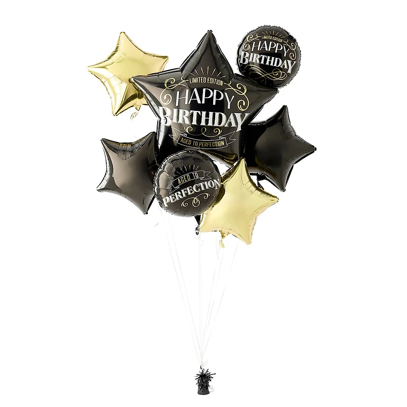 Aged to Perfection Foil Balloon Bundle