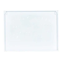 20" White Farmhouse Metal Wall Sign