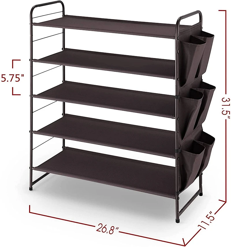 NEX™ Oumilen Bronze -Tier Stackable Shoe Rack