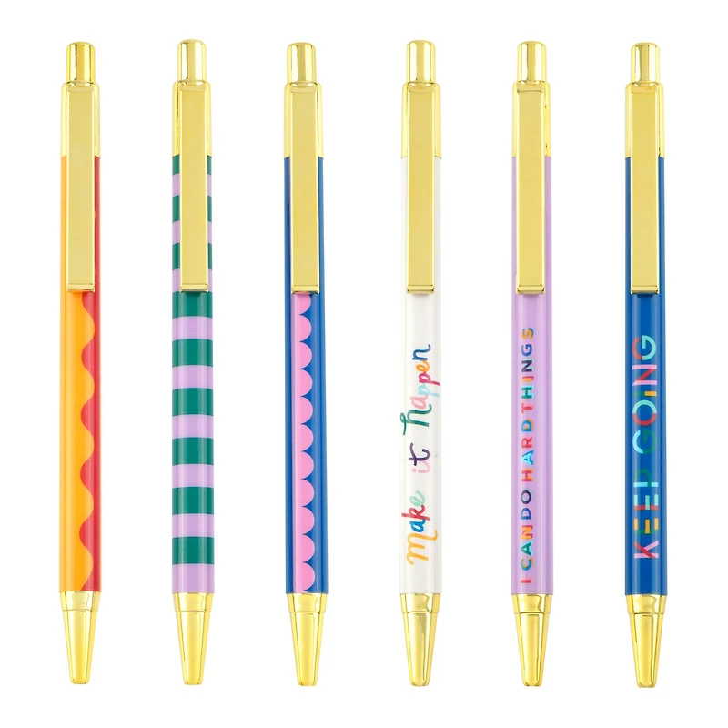 Assorted Printed Pens, 3pc. by Fab Finds