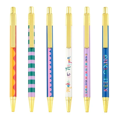 Assorted Printed Pens, 3pc. by Fab Finds