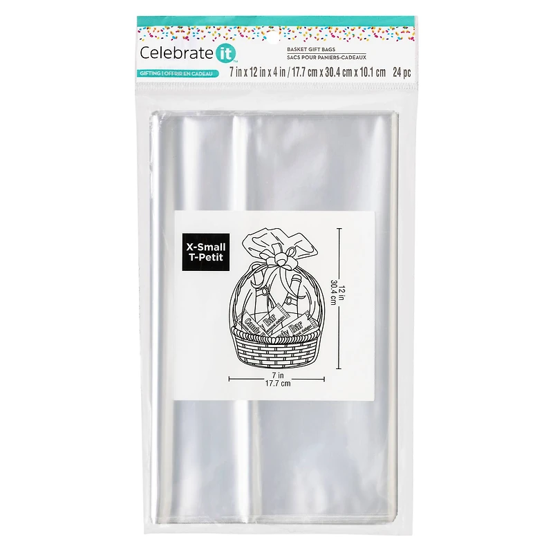 6 Packs: 24 ct. (144 total) Extra Small Basket Gift Bags by Celebrate It™