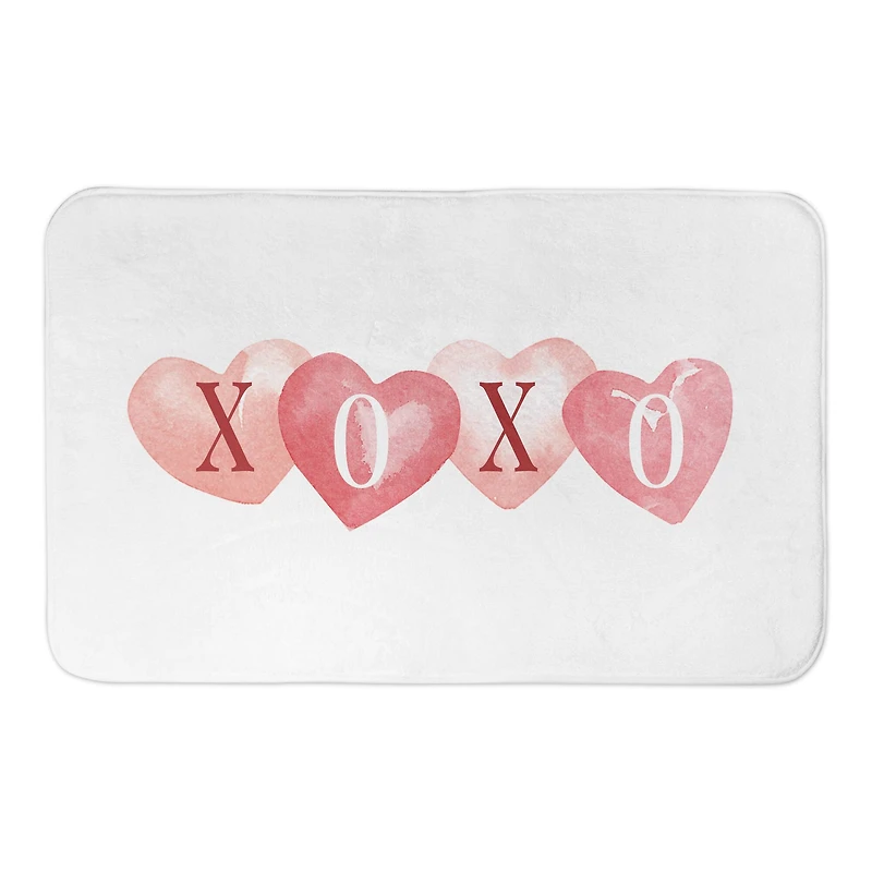 XOXO Hearts Bath Mat